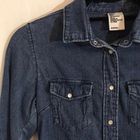 H&M Tops - Demin Button Up Top